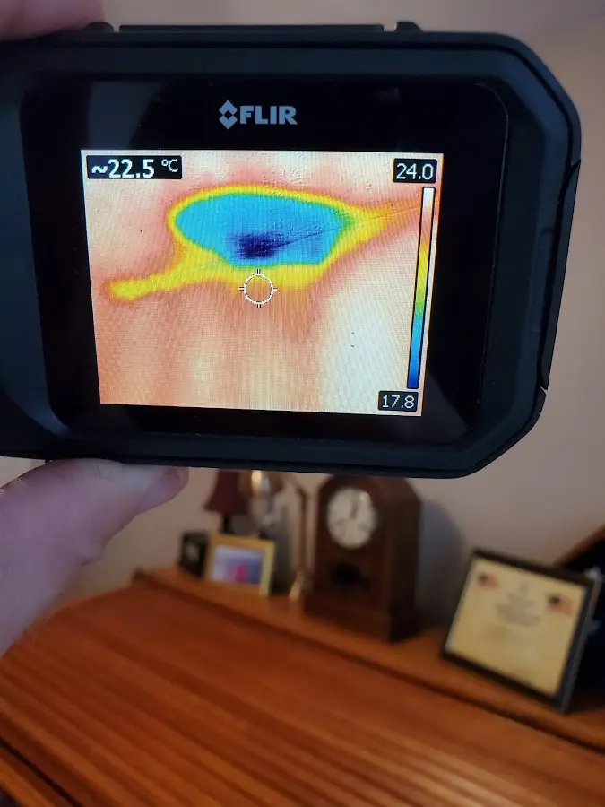 Thermal imaging inspection for water damage in East Allen